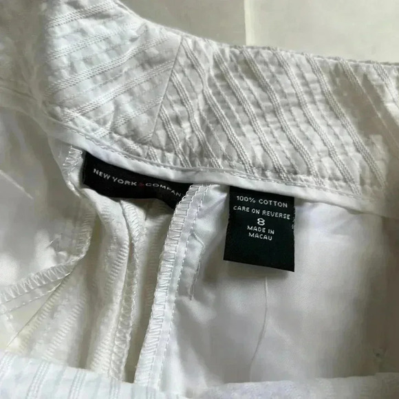 New York & Company white Bermuda shorts size 8 NWT - Picture 3 of 6